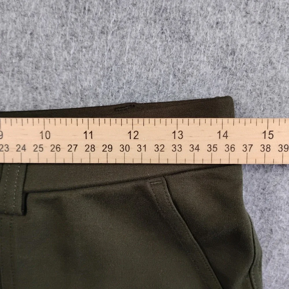 Quince Ultra-Stretch Ponte Tapered Cargo Pants Olive Green Womens Size S